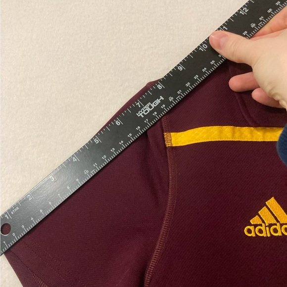 Central Michigan Chippewas Adidas Golf Polo Size M Women’s Maroon Fire Up Chips - Picture 6 of 9